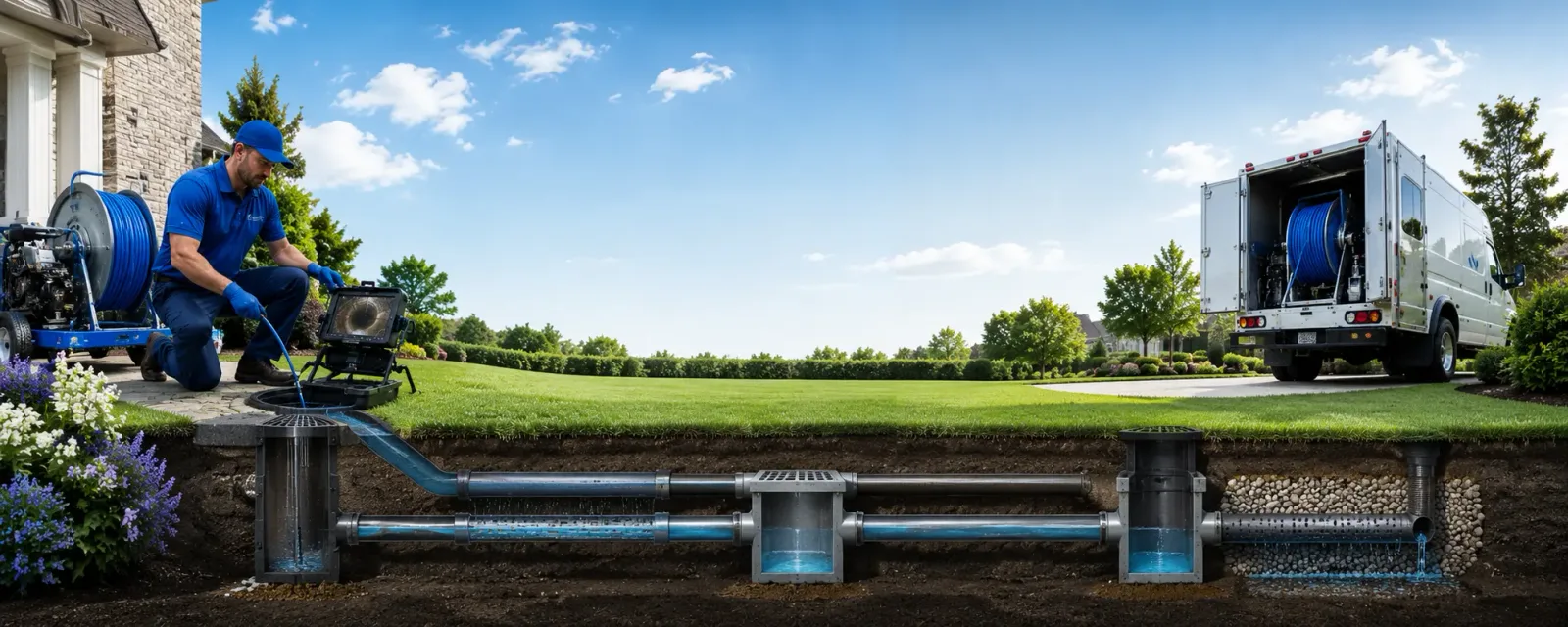 Outdoor drain cleaning information for Mallie, KY
